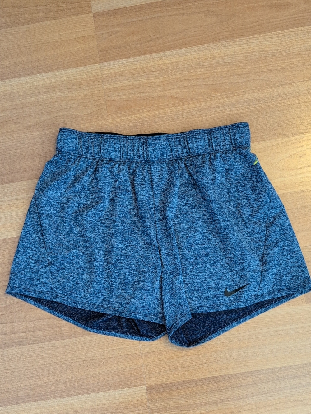 Nike Dri-FIT Heathered Blue Knit Training Shorts Size S